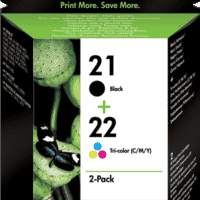 HP 21 + 22 Multipack Schwarz / mehrere Farben (SD367AE) Bulk