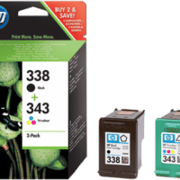 HP 338 + 343 Multipack Schwarz / mehrere Farben (SD449EE) Bulk