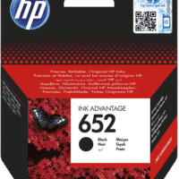 HP 652 Schwarz Tintenpatrone (F6V25AE)