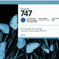HP 747 Blau Tintenpatrone (P2V85A)