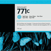 HP 771C Cyan (hell) Tintenpatrone (B6Y12A)
