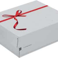 ColomPac Geschenk-Versandkarton, rote Schleife, versch. Größen
