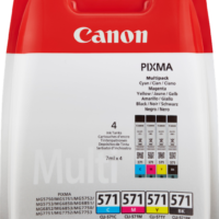 Canon CLI-571 Multipack Schwarz / Cyan / Magenta / Gelb (0386C005)