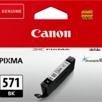 Canon CLI-571bk Schwarz Tintenpatrone (0385C001)