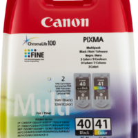 Canon PG-40 + CL-41 Multipack Schwarz / mehrere Farben (0615B043)