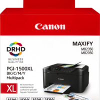 Canon PGI-1500 XL Multipack Schwarz / Cyan / Magenta / Gelb (9182B004)