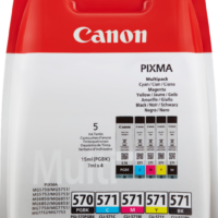 Canon PGI-570 + CLI-571 Multipack Schwarz / Cyan / Magenta / Gelb (0372C004)