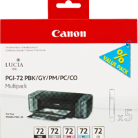 Canon PGI-72 Multipack Schwarz / Magenta / Cyan / Grau / Transparent (6403B007)